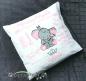 Preview: Geburtskissen Elefant Rosa